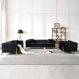 Lyla Velvet Living Room Collection in 3 Color Options