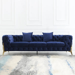 Lyla Velvet Living Room Collection in 3 Color Options
