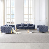 Lyla Velvet Living Room Collection in 3 Color Options