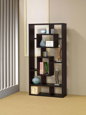 Louie Geometric Bookcase in 4 Color Options