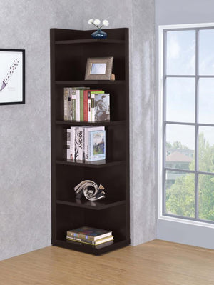 Cappuccino Corner Bookcase