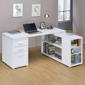 Evie L-Shaped Office Desk in 4 Color Options
