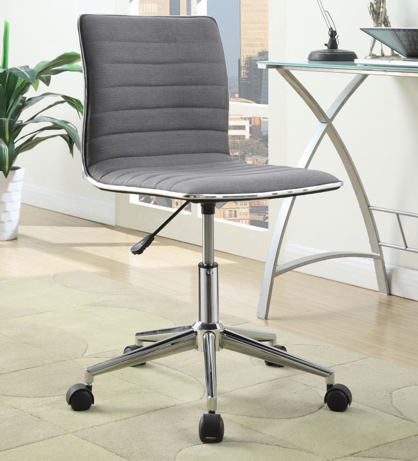 Modern Fabric Office Chair in Grey or Black