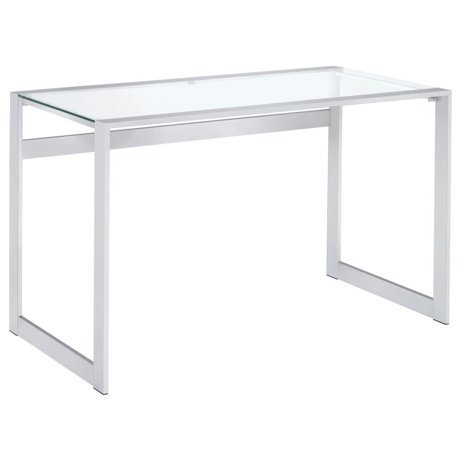 Ainslie Modern Glass Office Desk