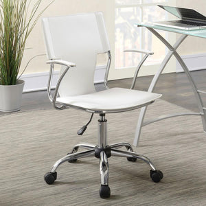 Modern Sleek Office Chair in Black or White