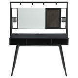 Black Mid Century Multi-Functional Office Desk