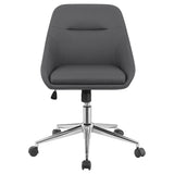 Jackie Leatherette Office Chair in Grey or Black