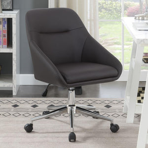 Jackie Leatherette Office Chair in Grey or Black