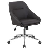 Jackie Leatherette Office Chair in Grey or Black