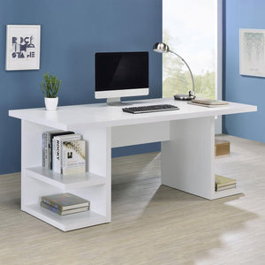Alec Modern White Office Desk