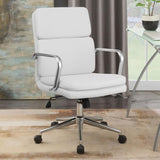 Xenia Leatherette Office Chair in Black or White