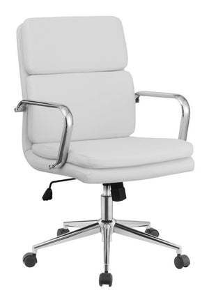 Xenia Leatherette Office Chair in Black or White