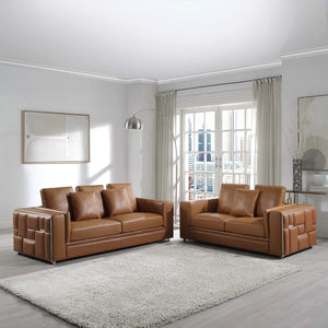 Arnold Leather Living Room Collection in 3 Color Options