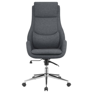 Contemporary Grey Upholstered Office Chair