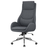 Contemporary Grey Upholstered Office Chair