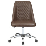 Tia Tufted Office Chair in Brown or Grey