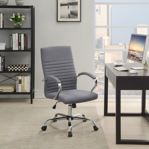 Modern Grey Fabric Office Chair