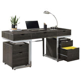 Norma Modern Dark Oak Office Desk