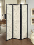 French Script Design Room Divider