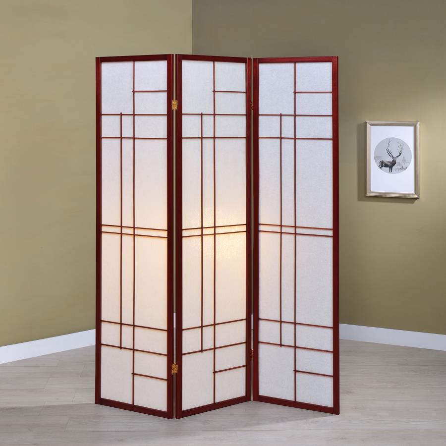 Cherry 3-Panel Room Divider