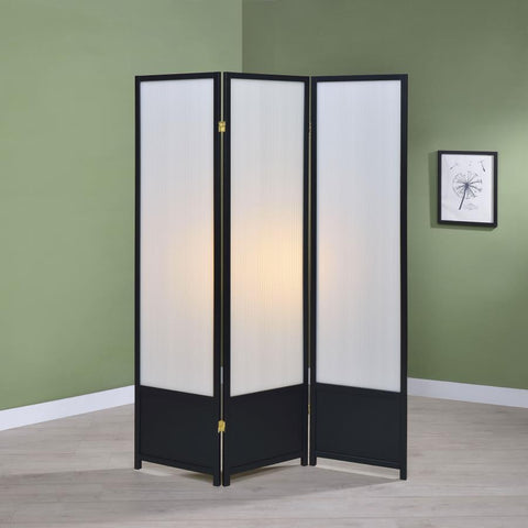 Translucent 3-Panel Room Divider