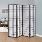 Four Panel Room Divider in 3 Color Options