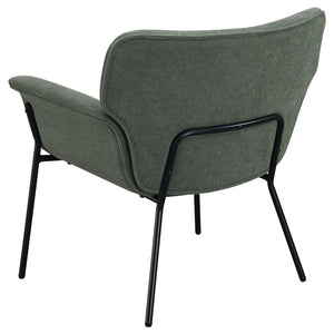 Mid Century Accent Chair with Flared Arms in 2 Color Options