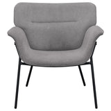 Mid Century Accent Chair with Flared Arms in 2 Color Options