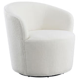 Barrel Back Swivel Accent Chair in 2 Color Options