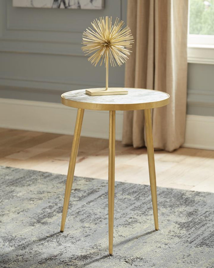 Round Mid Century Modern Accent Table