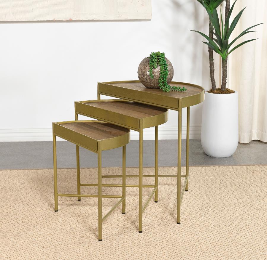 Demilune Accent Nesting Table