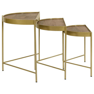 Demilune Accent Nesting Table