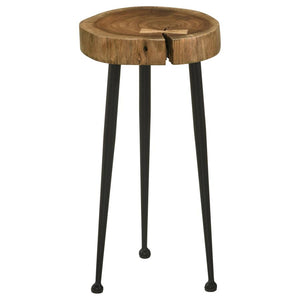 Round Live Edge Accent Side Table