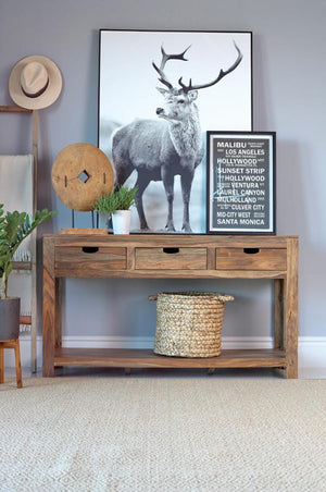 Estes Console Table with Storage Drawers