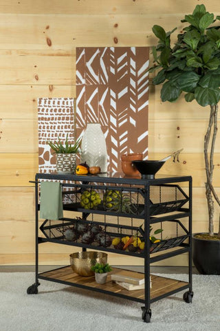 Industrial Metal Kitchen Cart