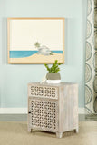 Diamond Lattice Design Accent Cabinet