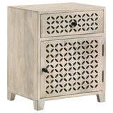 Diamond Lattice Design Accent Cabinet