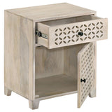 Diamond Lattice Design Accent Cabinet