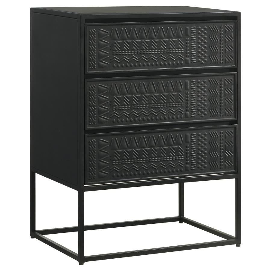 Tribal Design Accent Cabinet