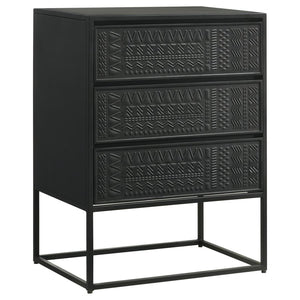 Tribal Design Accent Cabinet