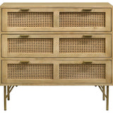 Zara Accent Cabinet with Brass Legs