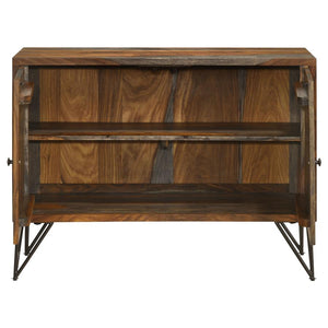 Rustic Industrial Sheesham Accent Cabinet