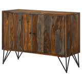 Rustic Industrial Sheesham Accent Cabinet