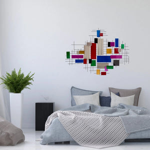 Abstract Metal 3D Wall Art in 2 Color Options