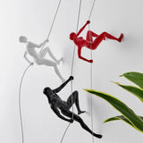 Male 15" Wall Climbing Sculpture in 4 Color Options