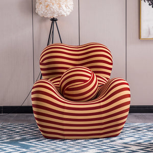 Striped Dual Tone Accent Chair in 3 Color Options