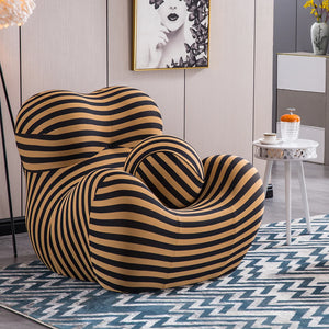 Striped Dual Tone Accent Chair in 3 Color Options