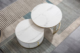 Round Nesting Storage Coffee Table