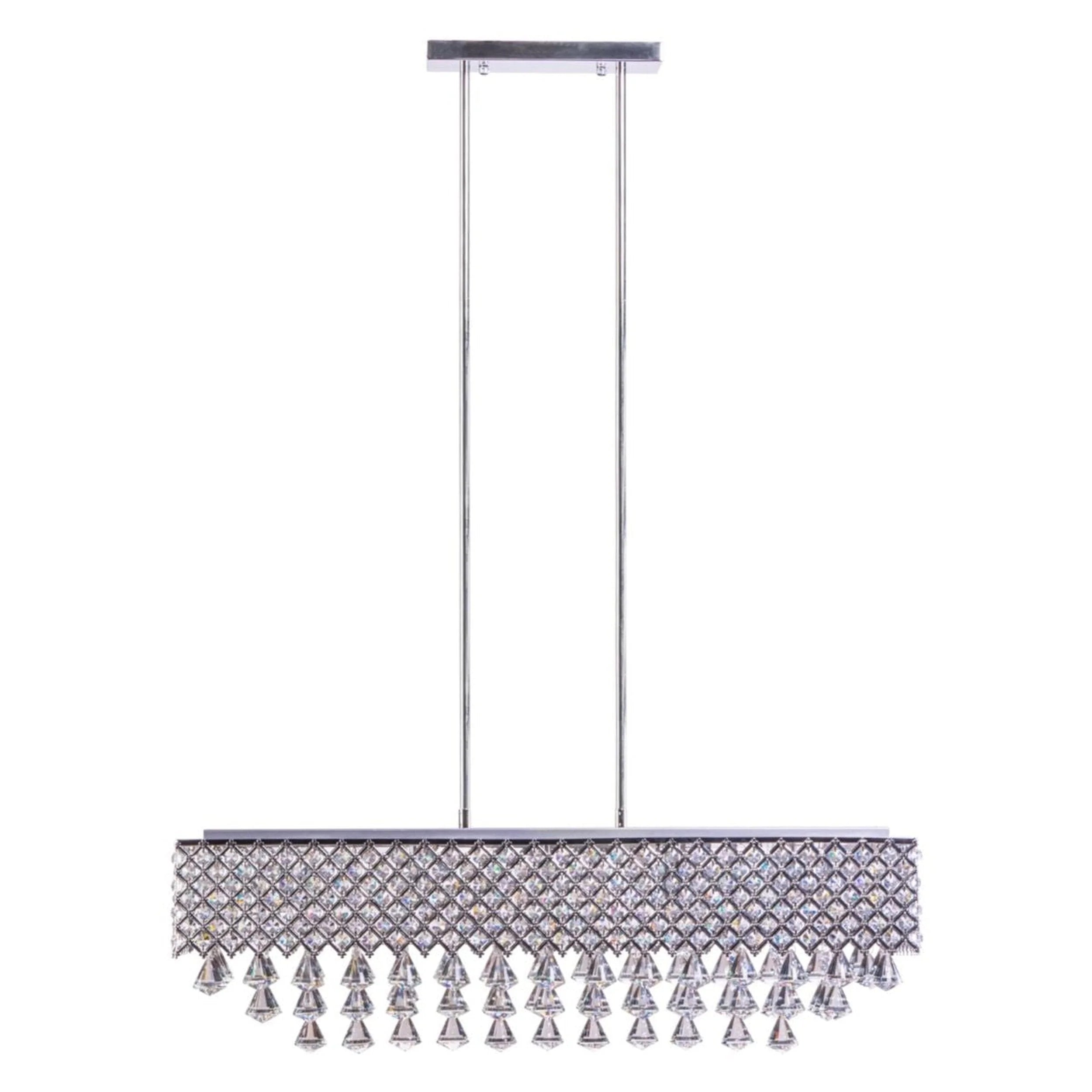 Cindy Crystal Rectangular Chandelier