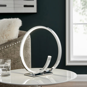 Contemporary LED Table Lamp in Chrome